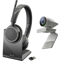 Poly Studio P5 Kit mit Webcam & Voyager 4220 wireless Kopfhörer